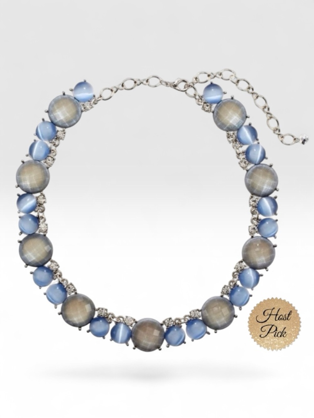 WHBM Light Blue Statement Necklace